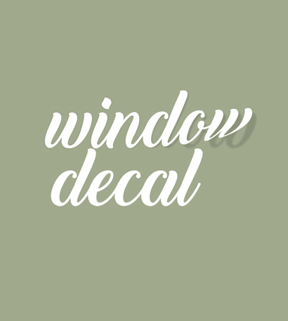 Letter Decal