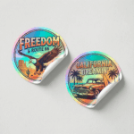 Custom Holographic Stickers โ Premium Iridescent Vinyl (Waterproof)